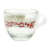 Verre à expresso 7,5 cl transparent motif bloc note petit déjeuner