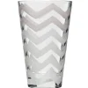 Verre à orangeade design géométrique chevron blanc