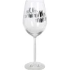 Verre à vin XL sur pied inscription Tu vin ou tu vin pas ? 75 cl