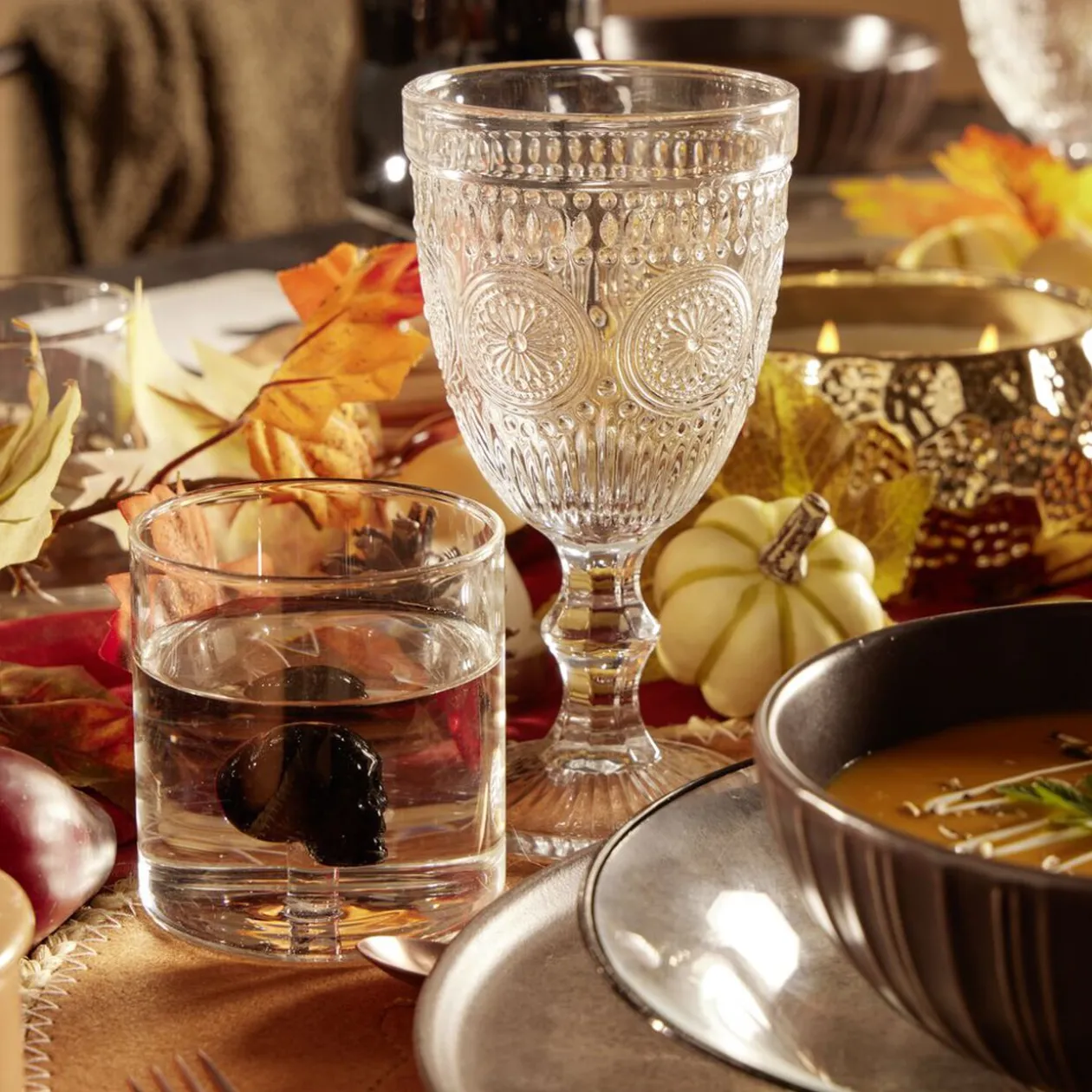 Verre décor écureuil 350ml Ø8xH8,5cm