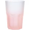 Verre haut effet givré rose fluo 40 cl - Frozen