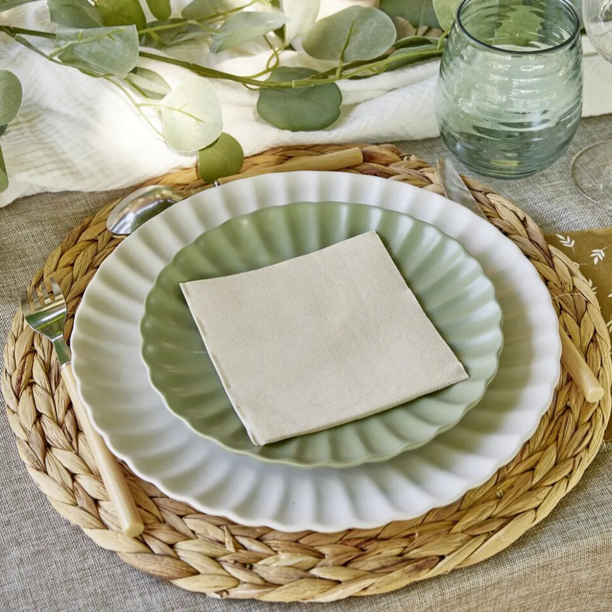 Verre plastique transparent Ø9xH11cm x4