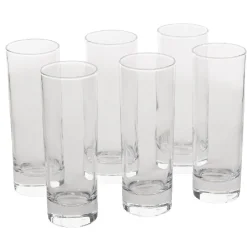 Verre tubo forme haute longdrink 22 cl x6