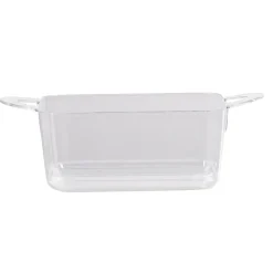 Verrine rectangulaire en plastique réutilisable x10