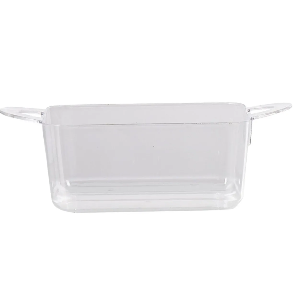 Verrine rectangulaire en plastique réutilisable x10