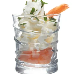 Verrine transparente motif anneau x6