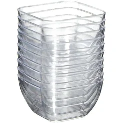 Verrine x50 + mini-cuillère x50 réutilisable transparent