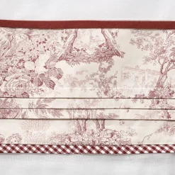 Vitrage à passant motif toile de Jouy x2