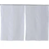 Vitrage droit passe tringle uni blanc 60x90 cm x2