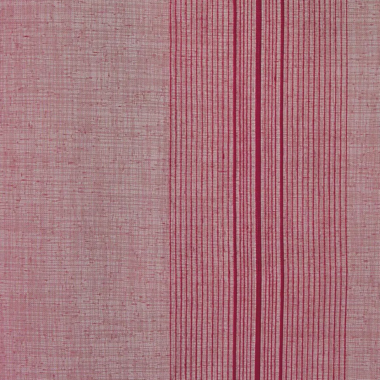 Vitrage droit passe tringle uni rouge 60x120 cm x2