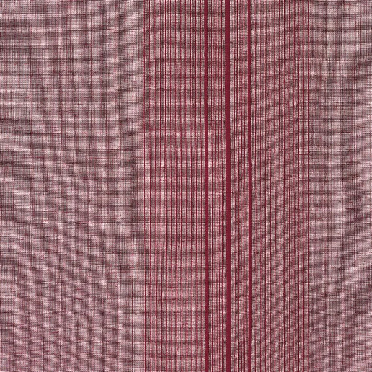 Vitrage droit passe tringle uni rouge 60x160 cm x2