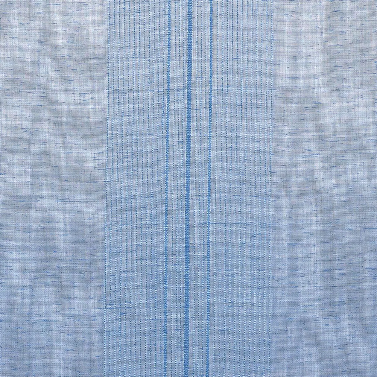 Vitrage droit passe tringle uni bleu x 2