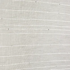 Vitrage passe tringle effet sequin taupe x2