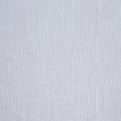 Vitrage passe tringle finition pointe effet lin uni blanc 60x90 cm x2