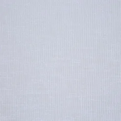 Vitrage passe tringle finition pointe effet lin uni blanc 60x120 cm x2