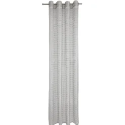 Voilage à motif rayures effet perle 140x240 cm