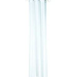 Voilage à oeillets blanc et larges rayures verticales