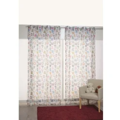 Voilage à oeillets design alphabet