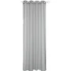 Voilage à oeillets Dolly uni gris clair 140x240 cm