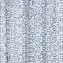 Voilage à oeillets effet lin modèle Serenity bleu