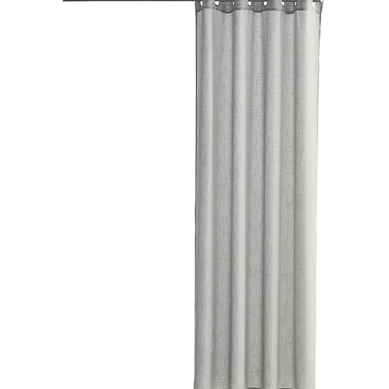 Voilage à oeillets effet lin 140x240 cm