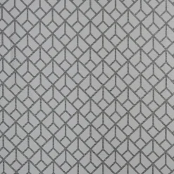 Voilage à oeillets imprimé graphique gris 140x240 cm