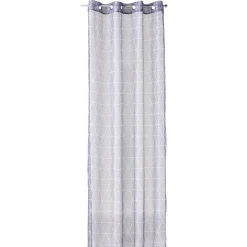 Voilage à oeillets imprimé géométrique 140x240cm