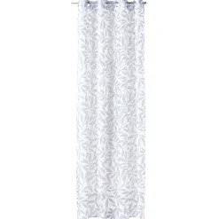 Voilage à oeillets imprimé géométrique 140x240cm