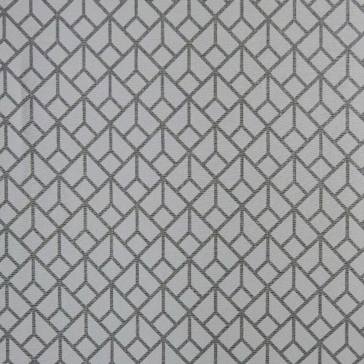 Voilage à oeillets imprimé graphique blanc 140x240cm