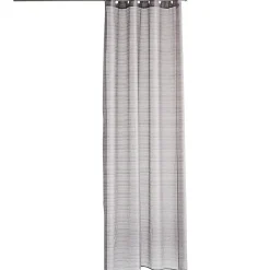 Voilage à oeillets jacquard rayures horizontales 140x240 cm
