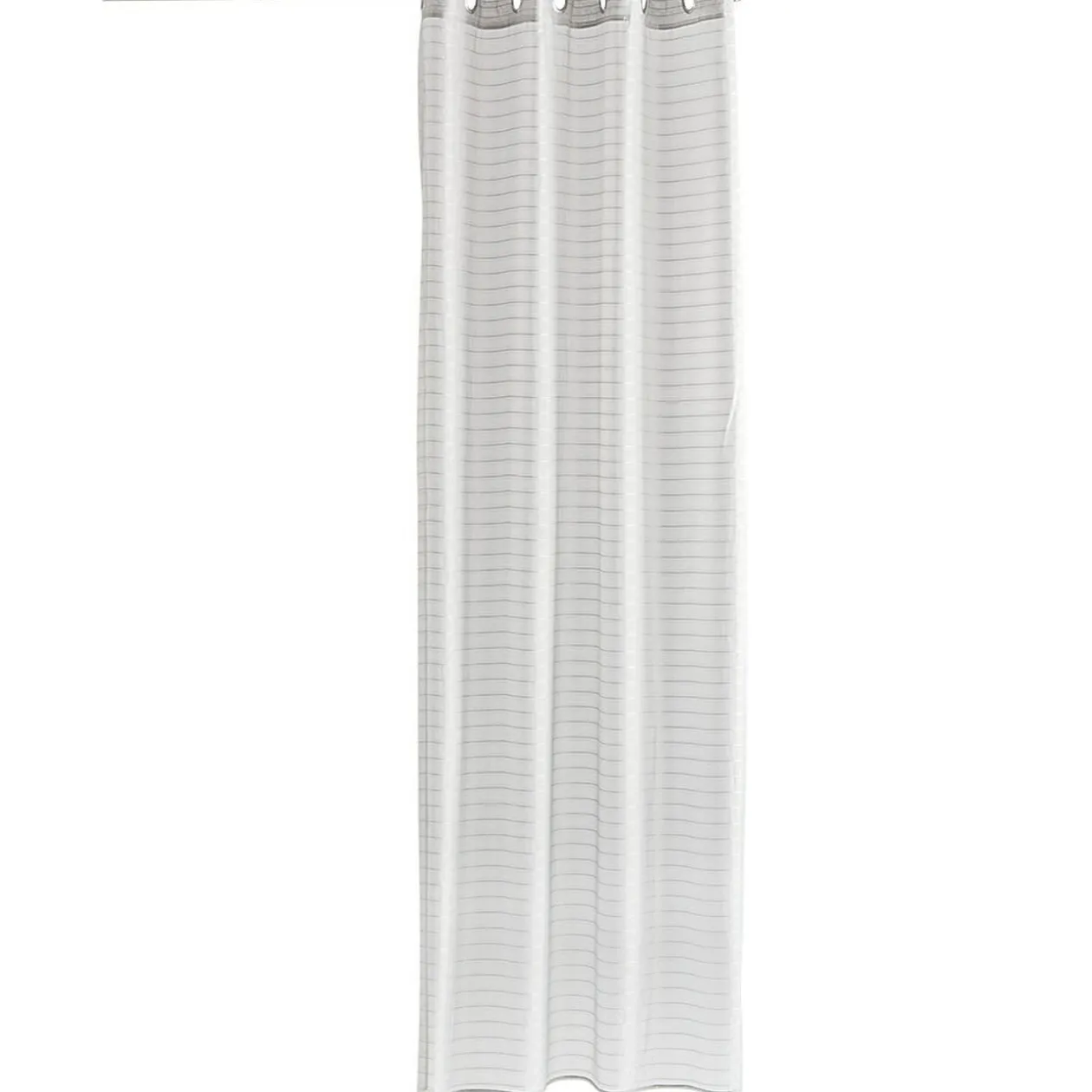 Voilage à oeillets jacquard rayures horizontales 140x240 cm