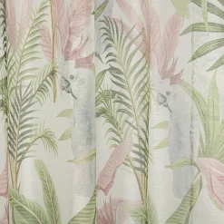 Voilage à oeillets motif feuillage 140x240 cm