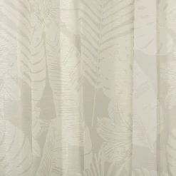 Voilage à oeillets motif feuillage 140x240 cm