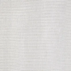 Voilage à oeillets rayures horizontales finition broderie blanc