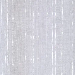 Voilage à oeillets uni blanc fil brillant