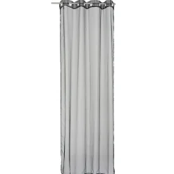 Voilage à oeillets uni noir