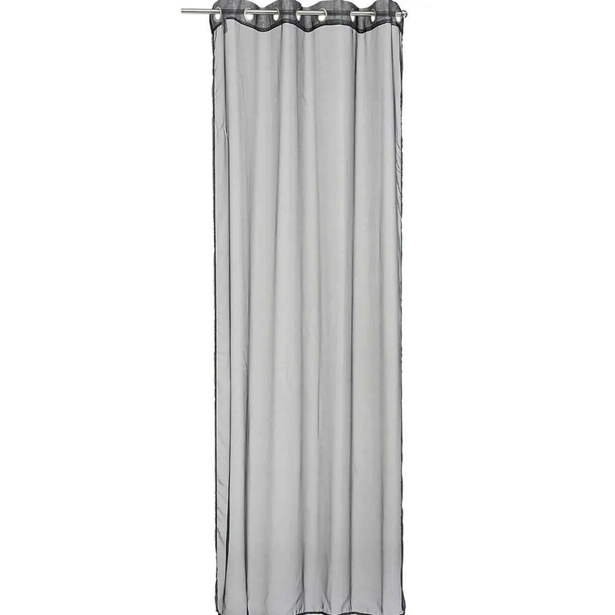 Voilage à oeillets uni noir