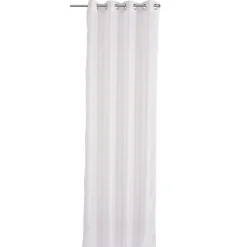 Voilage à oeillets uni rose