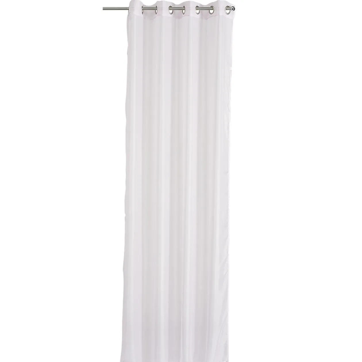 Voilage à oeillets uni rose