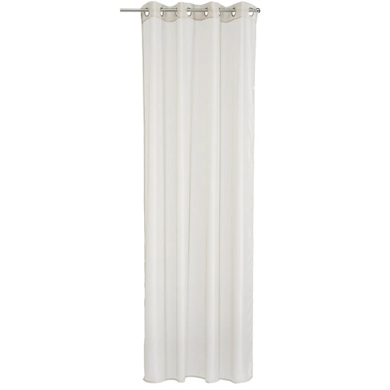 Voilage à oeillets uni taupe