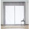 Voilage baie vitrée Mélodie gris