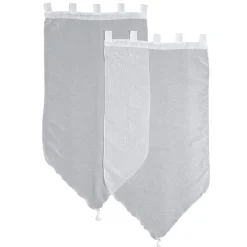 Voilage blanc Lissea x2