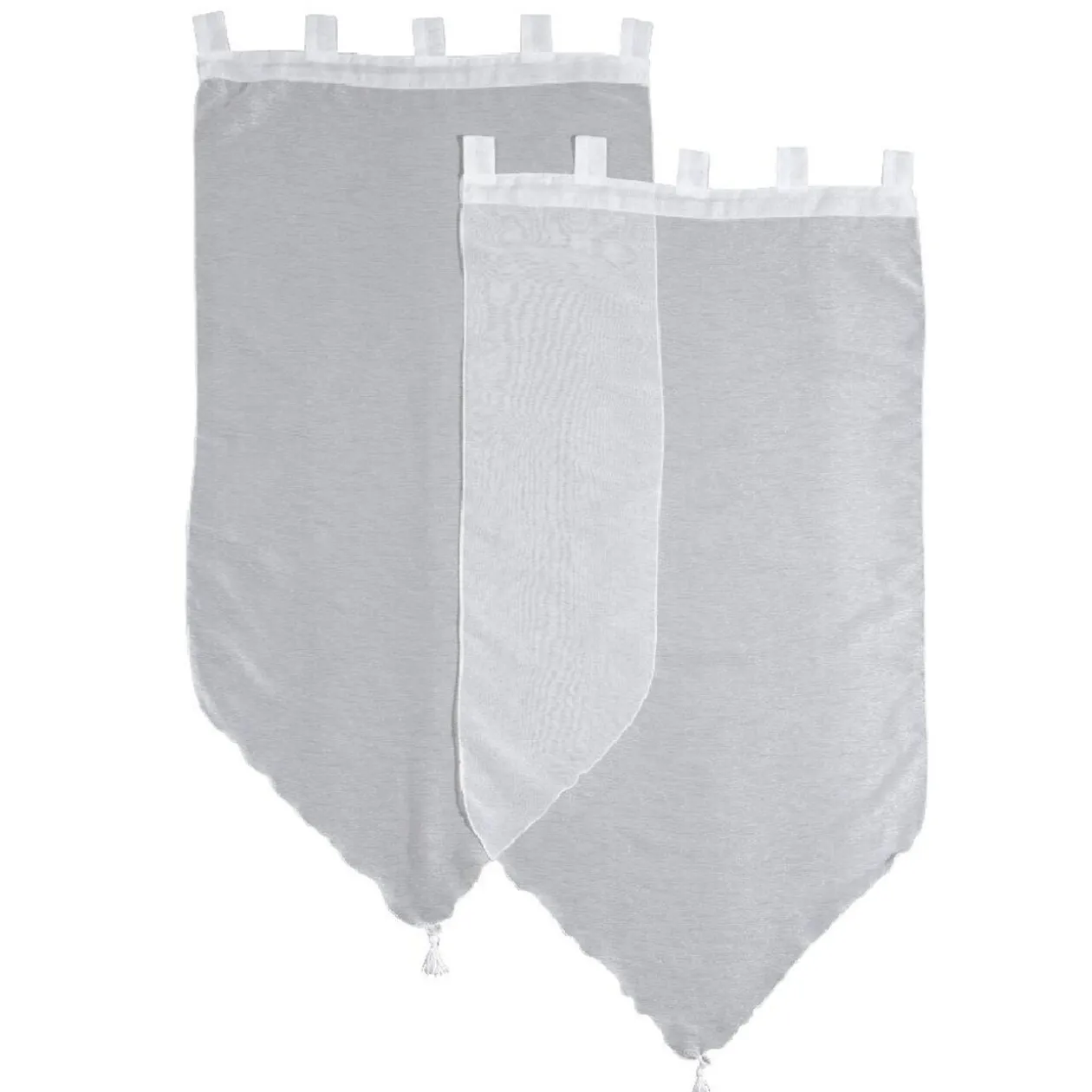 Voilage blanc Lissea x2