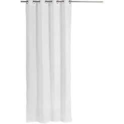 Voilage brodé polyester blanc 140x260cm