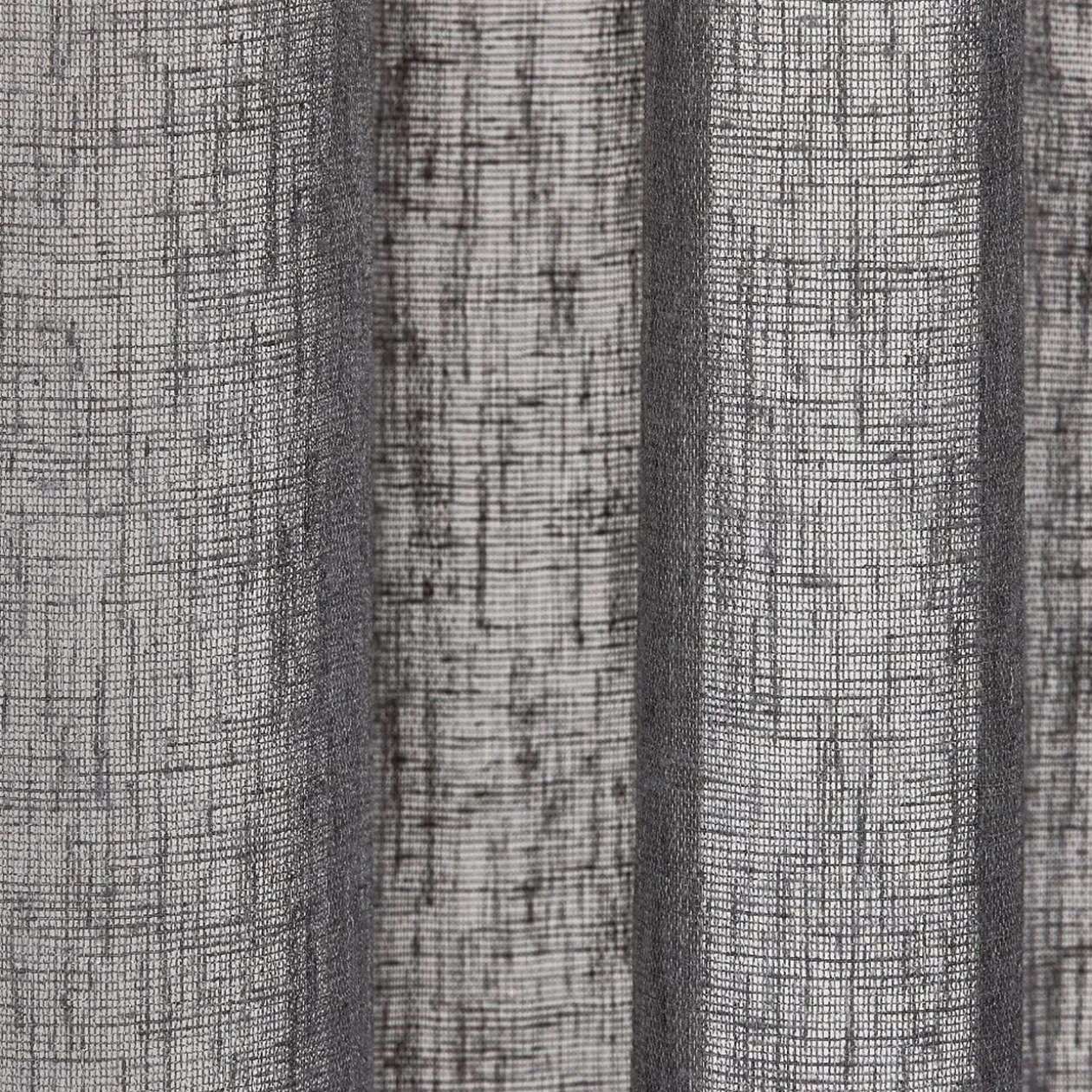 Voilage effet lin avec oeillets