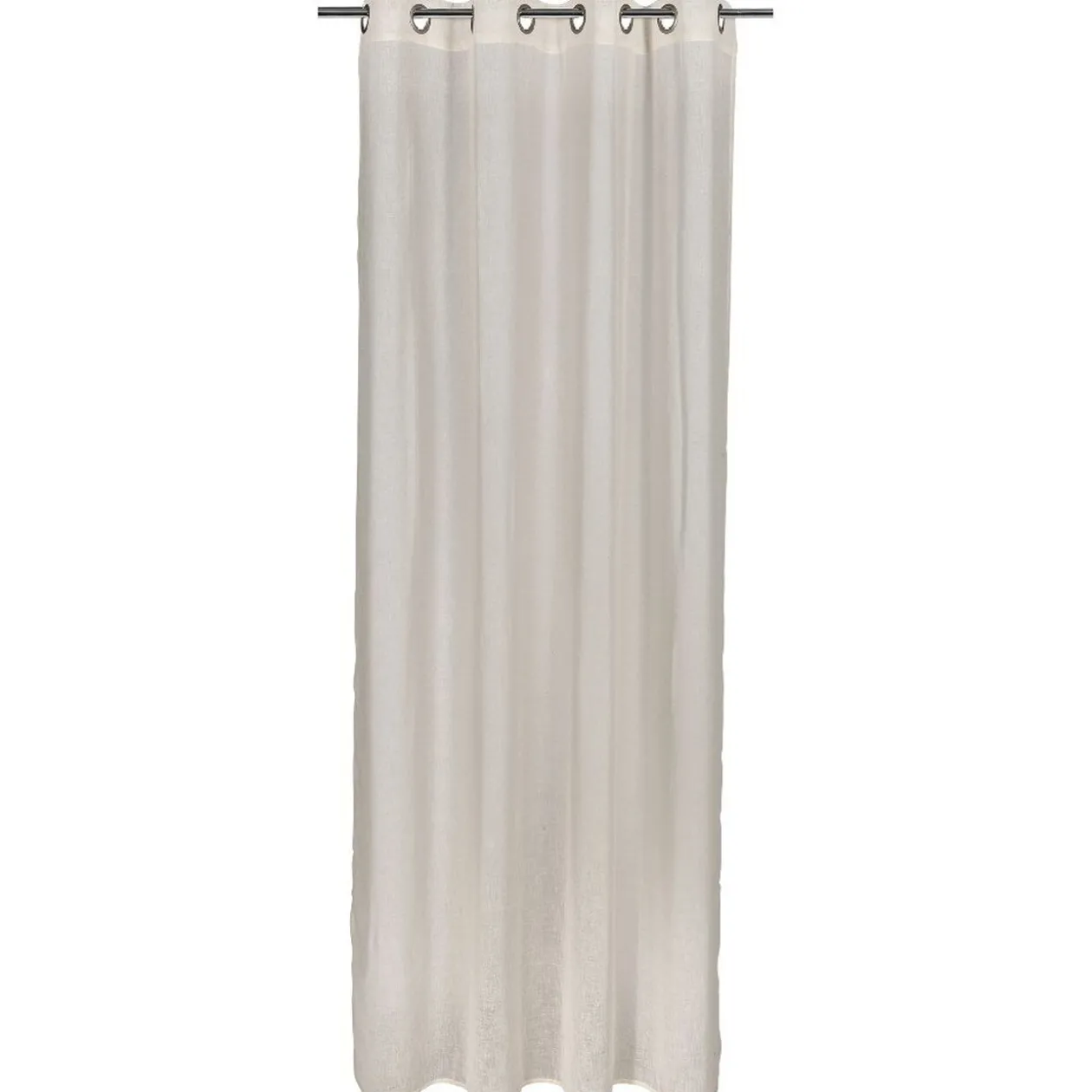 Voilage effet lin avec oeillets