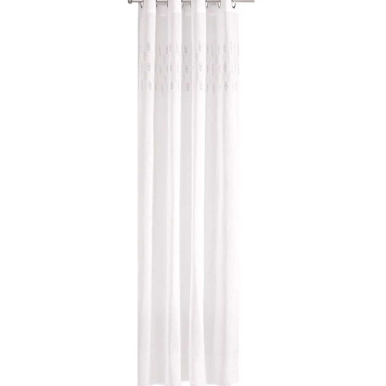 Voilage imprimé noir et blanc 140x240cm