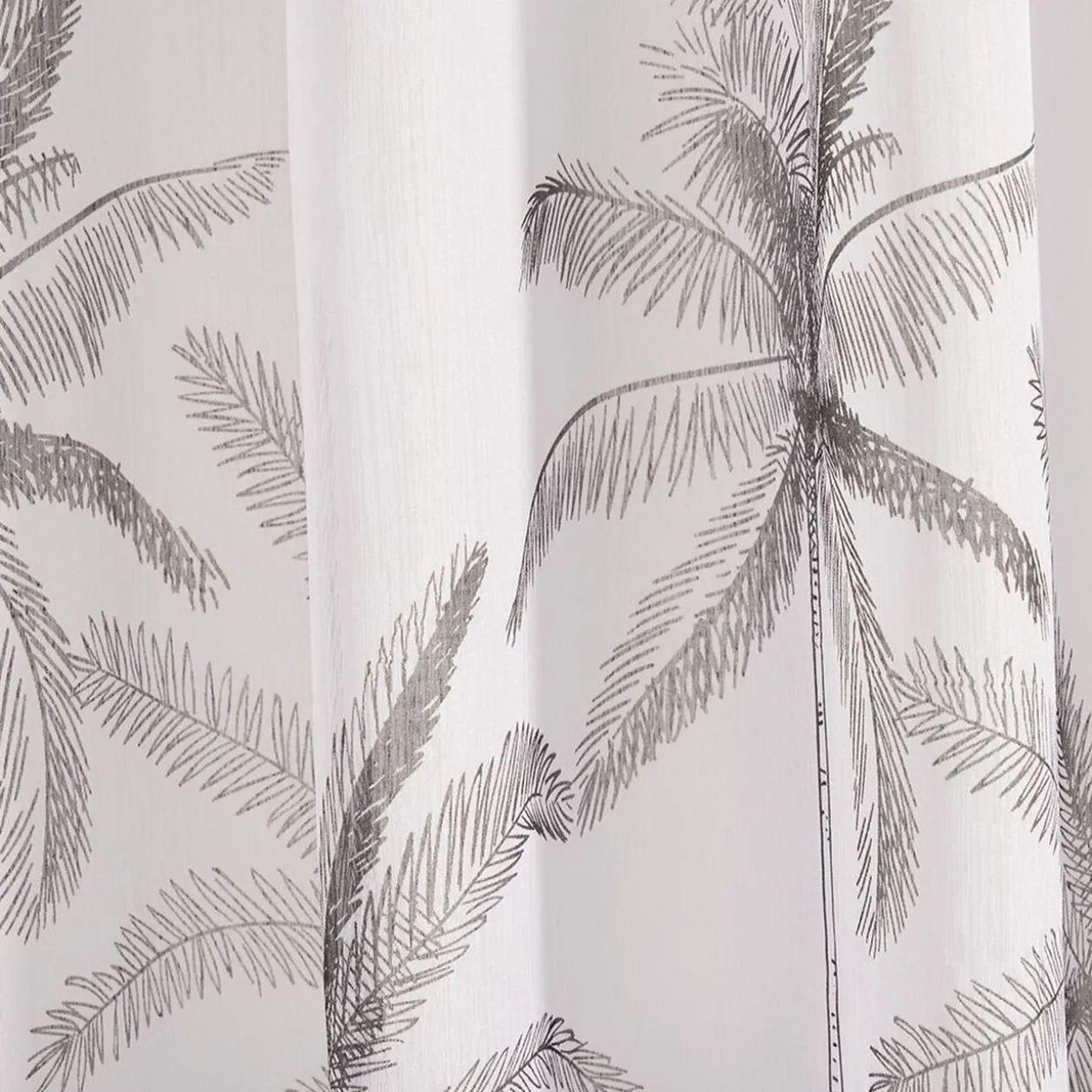 Voilage imprimé noir et blanc 140x240cm