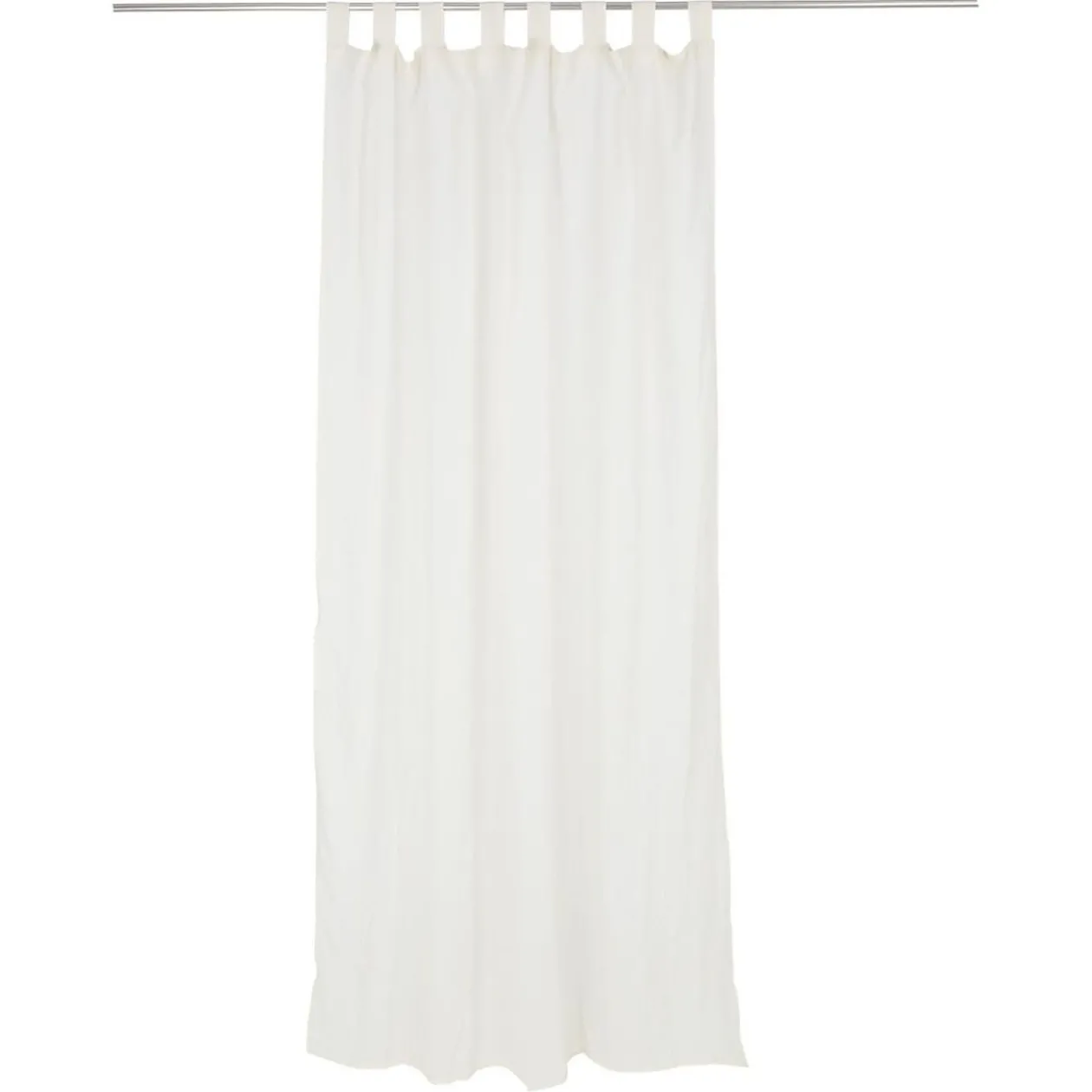 Voilage polycoton à pattes 140x240cm beige