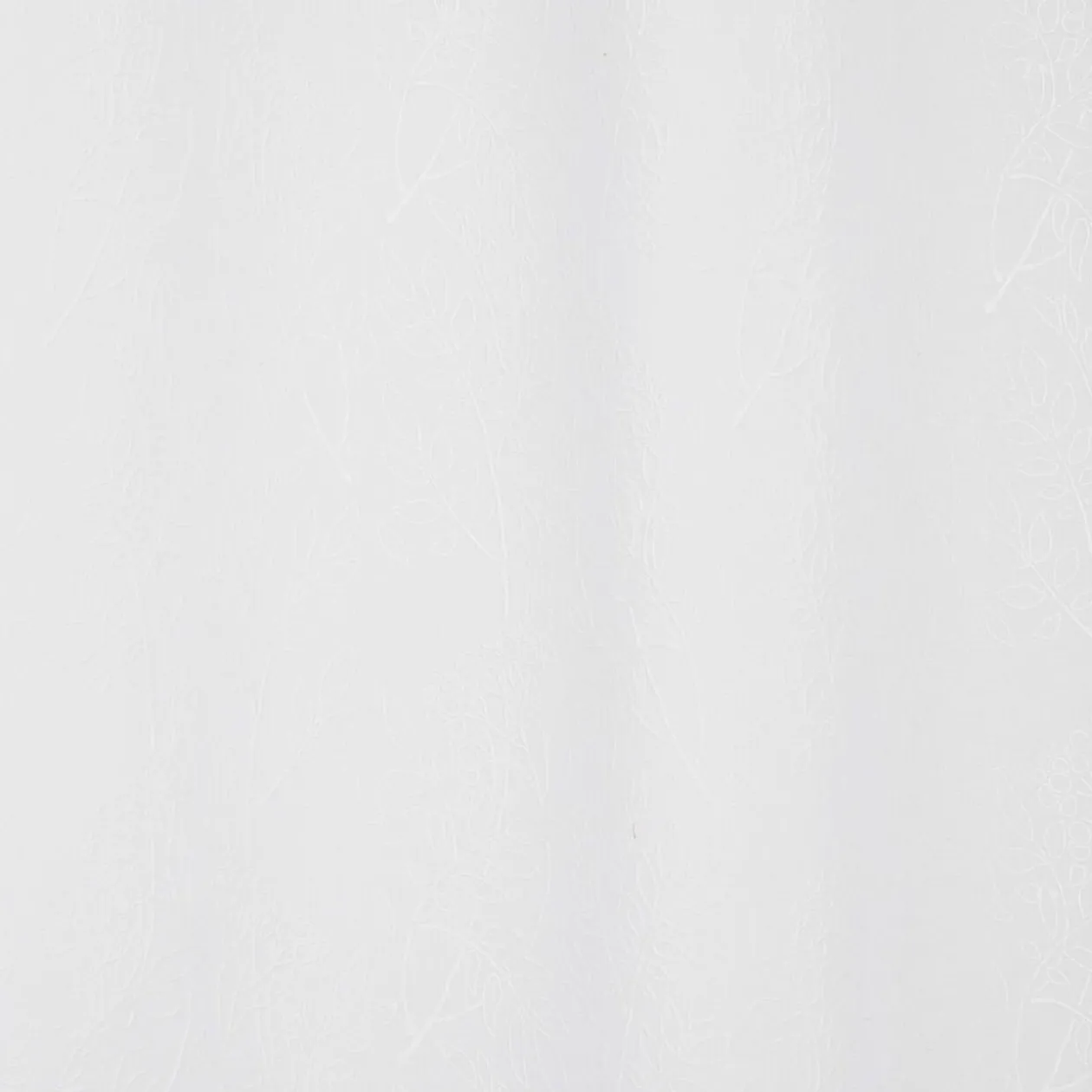 Voilage polyester 140x240cm broderie florale blanc